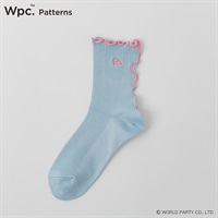Wpc. Patterns クルー丈 メロウ  吸水速乾 レディス(ウスアオ-23-25CM)
