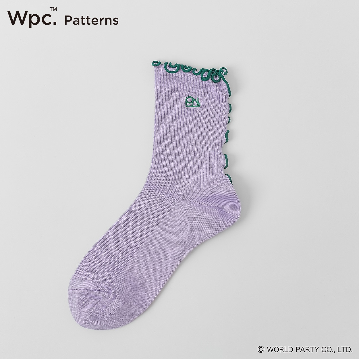 Wpc. Patterns クルー丈 メロウ  吸水速乾 レディス(ウスムラサキ-23-25CM)