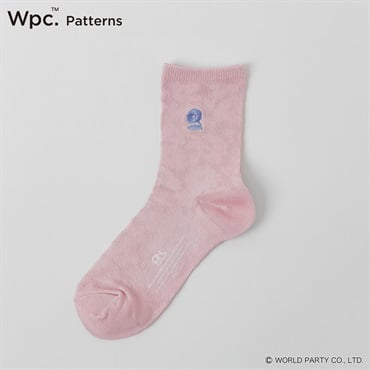 Wpc. Patterns クルー丈 花刺繍  吸水速乾 レディス
