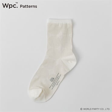 Wpc. Patterns クルー丈 サークル メッシュ さらさら レディス(オフ-23-24CM)