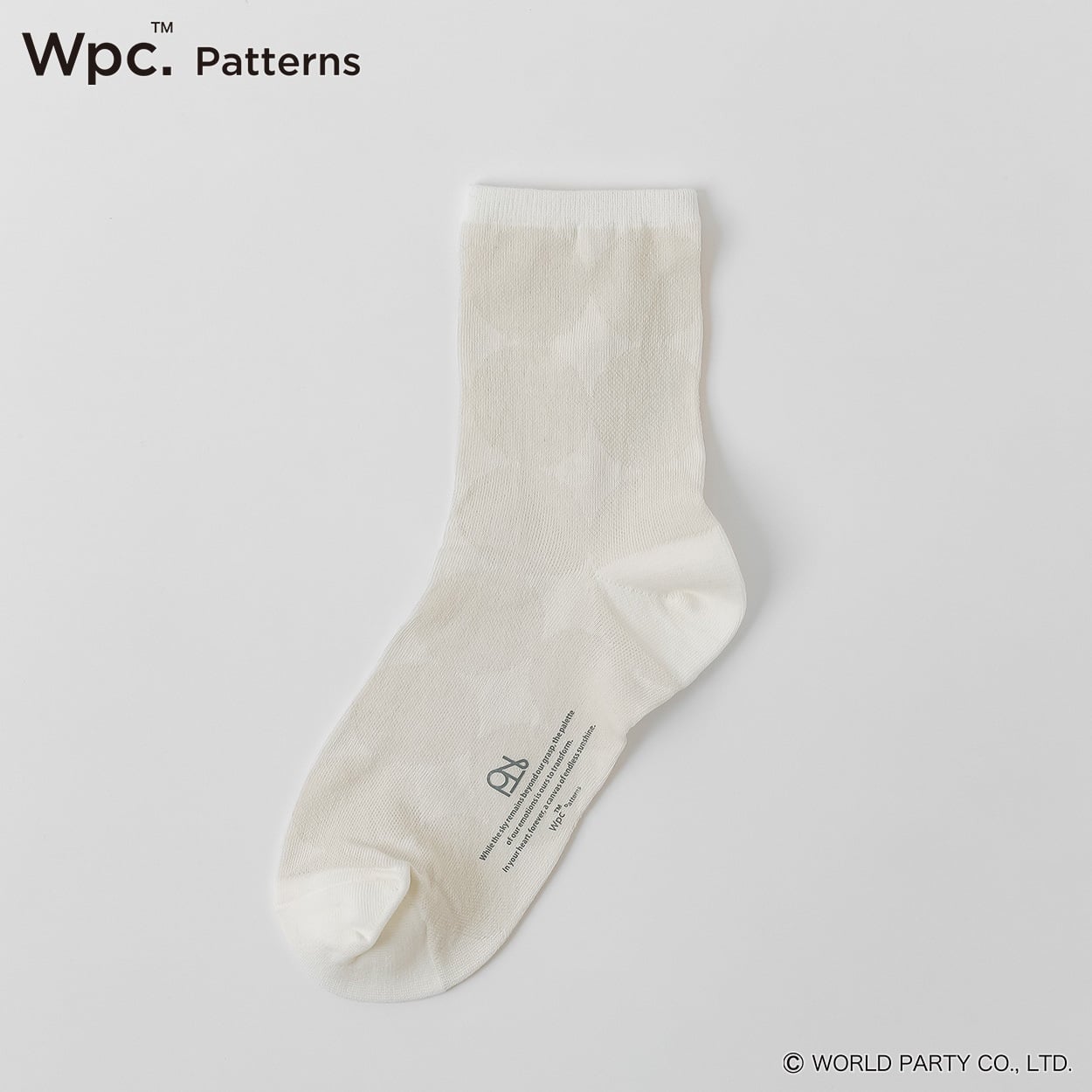 Wpc. Patterns クルー丈 サークル メッシュ さらさら レディス(オフ-23-24CM)