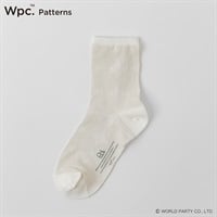 Wpc. Patterns クルー丈 サークル メッシュ さらさら レディス(オフ-23-24CM)