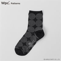 Wpc. Patterns クルー丈 サークル メッシュ さらさら レディス(クロ-23-24CM)
