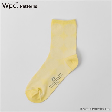 Wpc. Patterns クルー丈 サークル メッシュ さらさら レディス