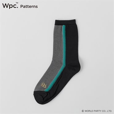 Wpc. Patterns クルー丈 ライン メッシュ さらさら レディス