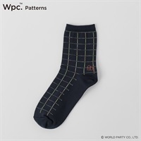 Wpc. Patterns クルー丈 チェック 水滴はじきやすい レディス(コイアオ-23-25CM)