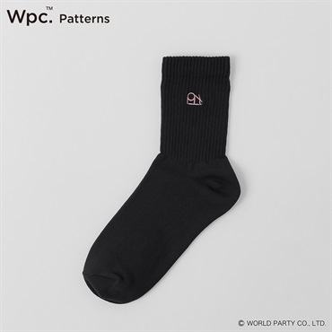 Wpc. Patterns クルー丈 リブ 水滴はじきやすい レディス(クロ-23-25CM)