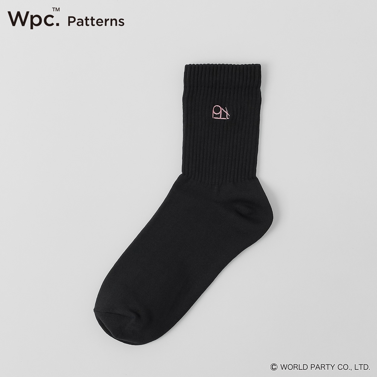 Wpc. Patterns クルー丈 リブ 水滴はじきやすい レディス(クロ-23-25CM)