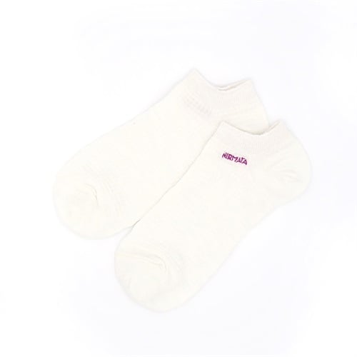 NIRMATA BASIC ロゴ刺繍スニーカー丈ソックス レディス
