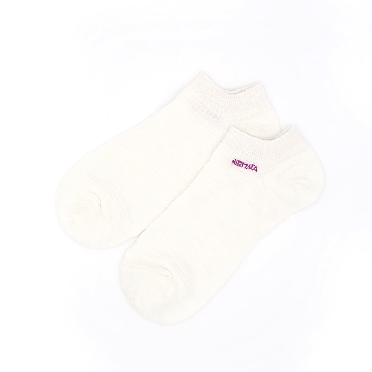 NIRMATA BASIC ロゴ刺繍スニーカー丈ソックス レディス(オフ-23-25CM)