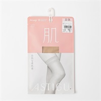 ストッキング アスティーグ肌 ひざ上丈 レディス(ヌーディベージュ-22-25CM)