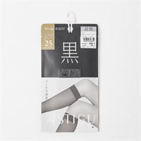ストッキング アスティーグ指 ひざ下丈 レディス(ディープブラック-22-25CM)