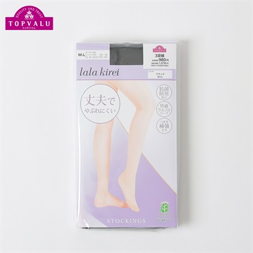 丈夫パンスト3足組 レディス トップバリュ lala kirei(ララキレイ)