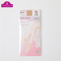 なめらかクルー丈２足組 レディス トップバリュ lala kirei(ララキレイ)(ナチュラルベ－ジュ-22-25CM)