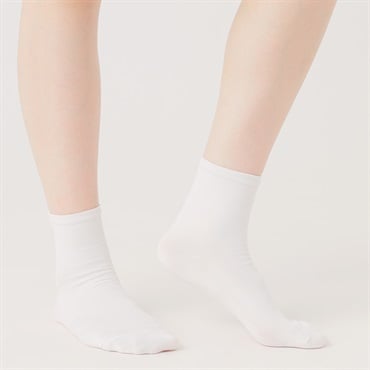 ココピタさらっと実感 無地 クルー丈 レディス(オフ-23-25CM)