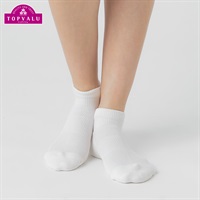 クッションスニーカー丈ソックス レディス トップバリュ BODY SWITCH(ボディスイッチ)(シロ-23-25CM)