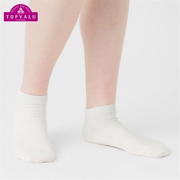 コットン鹿の子編みスニーカー丈ソックス レディス トップバリュ PEACE FIT(ピースフィット)