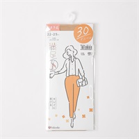 満足 キレイに透ける ひざ下丈 30デニール レディス(ウスベ－ジュ-22-25CM)