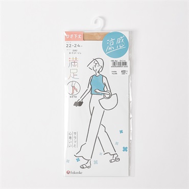満足 サラッと心地いい 涼感 ひざ下丈ストッキング コンジュゲートゾッキ レディス(コイベ－ジュ-22-24CM)