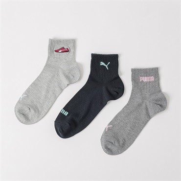 PUMA(プーマ) ソックス3足組 ショート丈 レディス