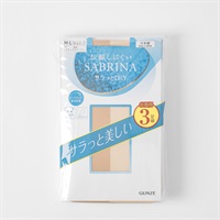 GUNZE(グンゼ) サブリナ 伝線しにくいストッキング サラっとドライ3足組  レディス(ナチュラルベ－ジュ-M-L)