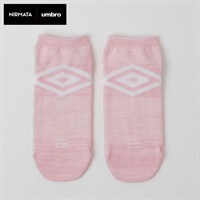 NIRMATA×umbroコラボソックス ビッグロゴスニーカー丈 レディス(ピンク-23-25CM)