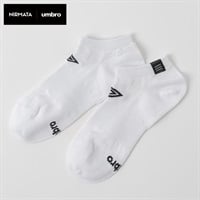 NIRMATA×umbroコラボソックス ストライプスニーカー丈 レディス(シロ-23-25CM)