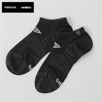 NIRMATA×umbroコラボソックス ストライプスニーカー丈 レディス(ブラック-23-25CM)
