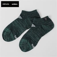 NIRMATA×umbroコラボソックス ストライプスニーカー丈 レディス(グリーン-23-25CM)