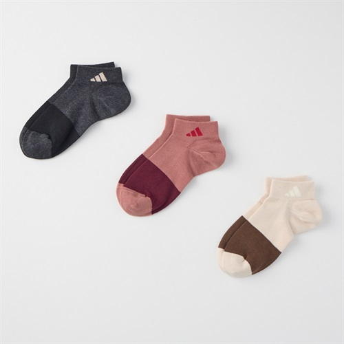 adidas(アディダス) スニーカー丈ソックス 3足組  消臭 つま先かかと補強 破れにくい長持ち設計 レディス