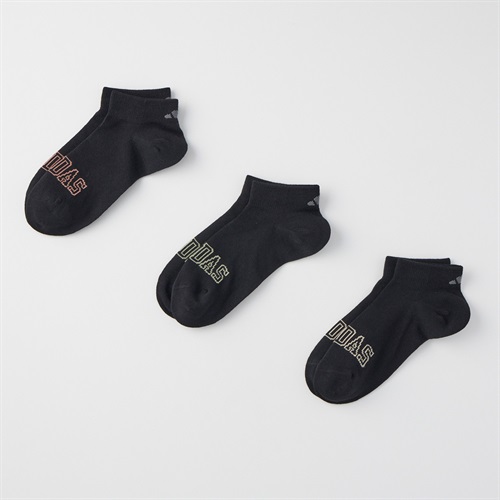 adidas(アディダス) スニーカー丈ソックス 3足組  消臭 つま先かかと補強 破れにくい長持ち設計 レディス