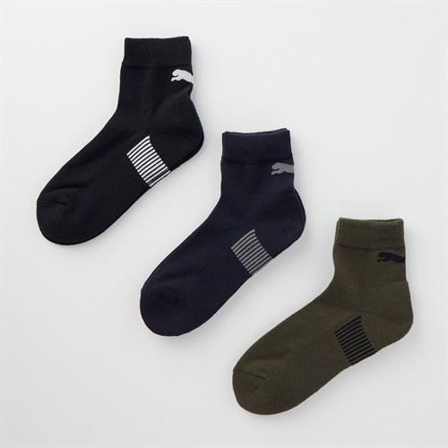 PUMA(プーマ) くちゴムゆったり底パイルソックス3足組 レディス