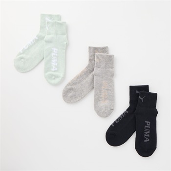 PUMA(プーマ) 底パイルソックス3足組 レディス(セットアソート-23-25CM)