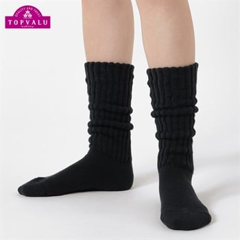 超保温 ハイソックス 32cm丈 レディス トップバリュ PEACE FIT(ピースフィット)(クロ-23ｰ25CM)