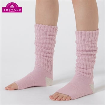 超保温 オープントゥ ハイソックス 38cm丈 レディス トップバリュ PEACE FIT(ピースフィット)(ウスムラサキ-ﾌﾘｰ)