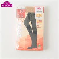 110デニールゆったりタイツ2足組 レディス トップバリュ PEACE FIT(ピースフィット)(ベ－ジュ-JJMｰL)