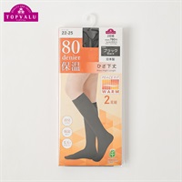 80デニールショート2足組 レディス トップバリュ PEACE FIT(ピースフィット)(クロ-22ｰ25CM)