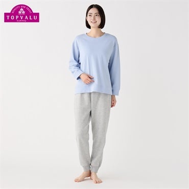 ★今だけお値下げ★ 新品　綿100 トップバリュー　ふんわり柔らかネルパジャマ ルームウェア・パジャマ レディス下着・パジャマ・靴下