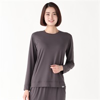 ソフトベア天竺長袖Tシャツ レディス トップバリュ CELLIANT(セリアント)(チャコ－ルグレ－-M)