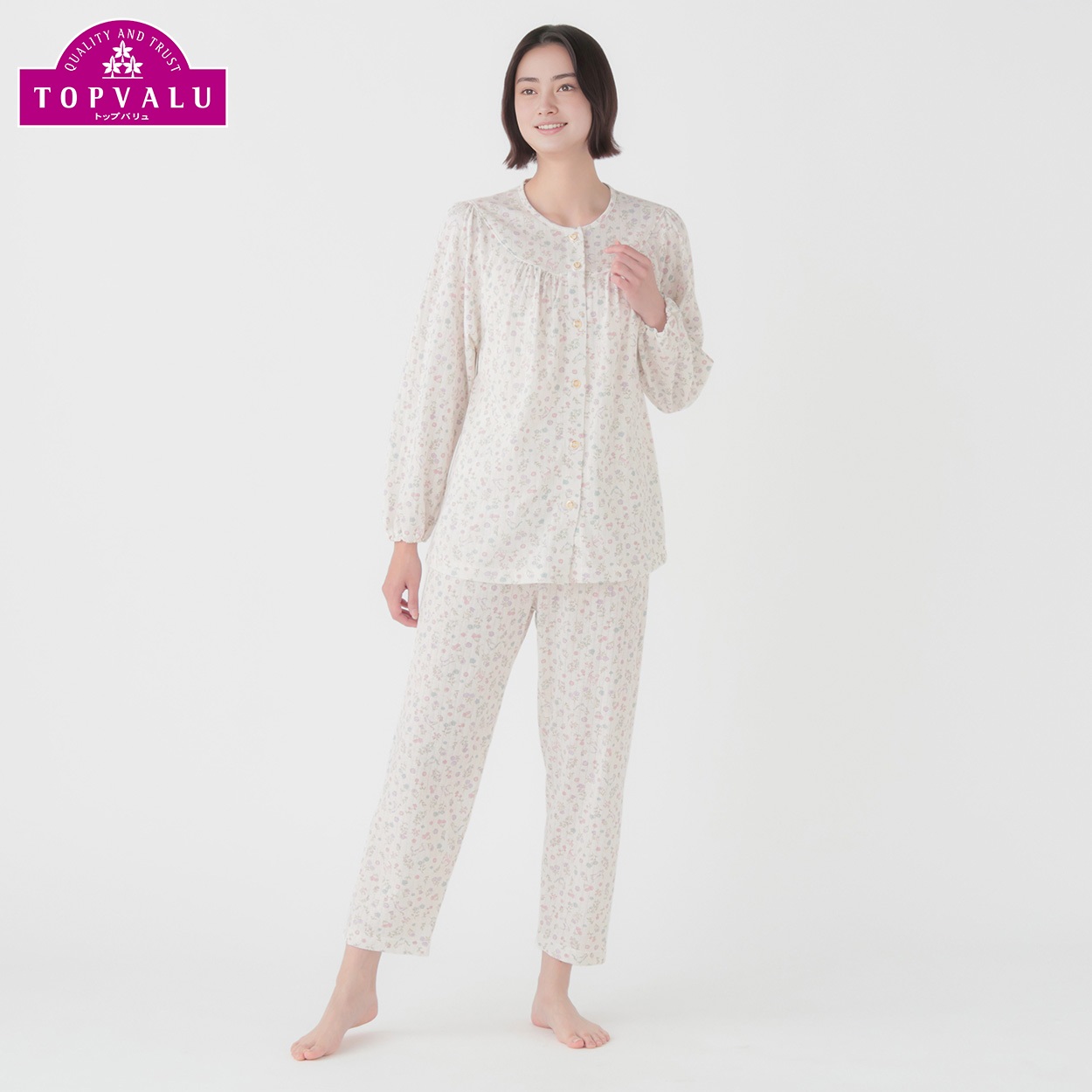 日本製ジャガード天竺パジャマ プチサイズ レディス | イオンスタイル
