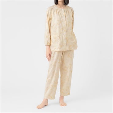 GUNZE(グンゼ) 睡眠工房天竺フェミニンパジャマ 長袖 レディス(ウスキイロ-S)