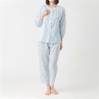 GUNZE(グンゼ) 睡眠工房楊柳フェミニンパジャマプチサイズ レディス(ウスアオ-SP)