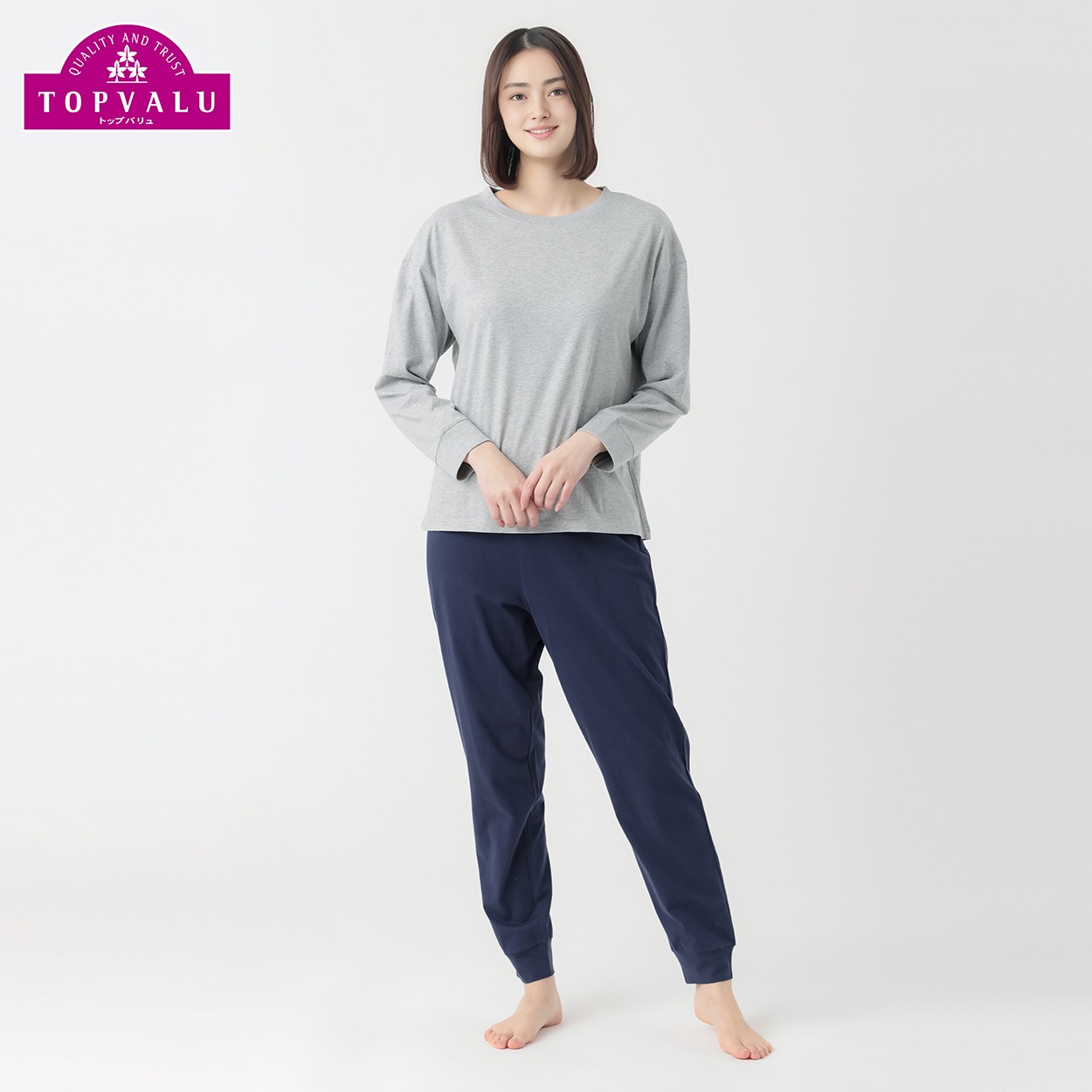 コットン100％ ルームセット レディス (hk)(ウスクロ-XL)