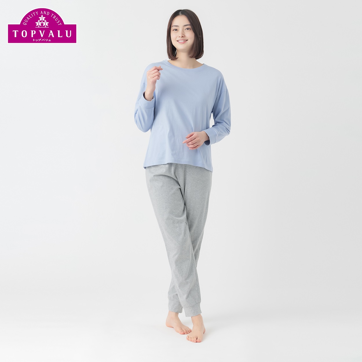コットン100％ ルームセット レディス (hk)(ウスアオ-2XL)