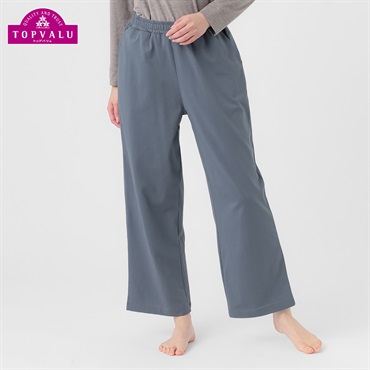 Silky FACT COTTONストレートパンツ レディス トップバリュ PEACE FIT(ピースフィット)(ウスグレー-M)