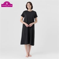 Silky FACT COTTONワンピース レディス トップバリュ PEACE FIT(ピースフィット)(クロ-M)