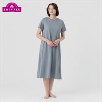 Silky FACT COTTONワンピース レディス トップバリュ PEACE FIT(ピースフィット)(ウスグレー-M)