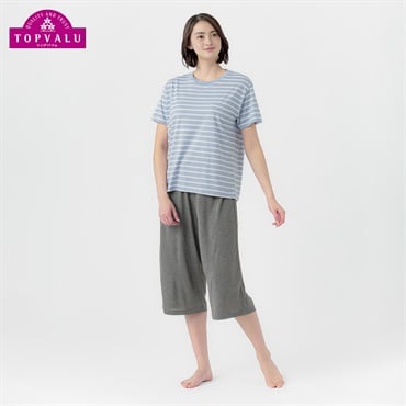 さらっとひんやりルームセット レディス トップバリュ PEACE FIT(ピースフィット)(アオ-S)