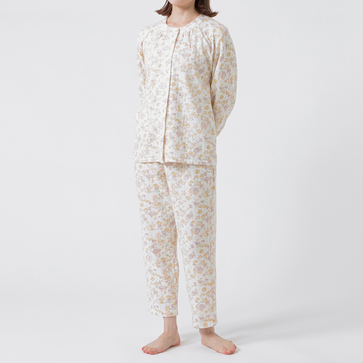 GUNZE(グンゼ) 睡眠工房 ソフトキルトフェミニンパジャマプチサイズ レディス(ウスキイロ-LLP)