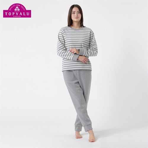 あたたか裏起毛ストレッチルームセット レディス トップバリュ PEACE FIT(ピースフィット)